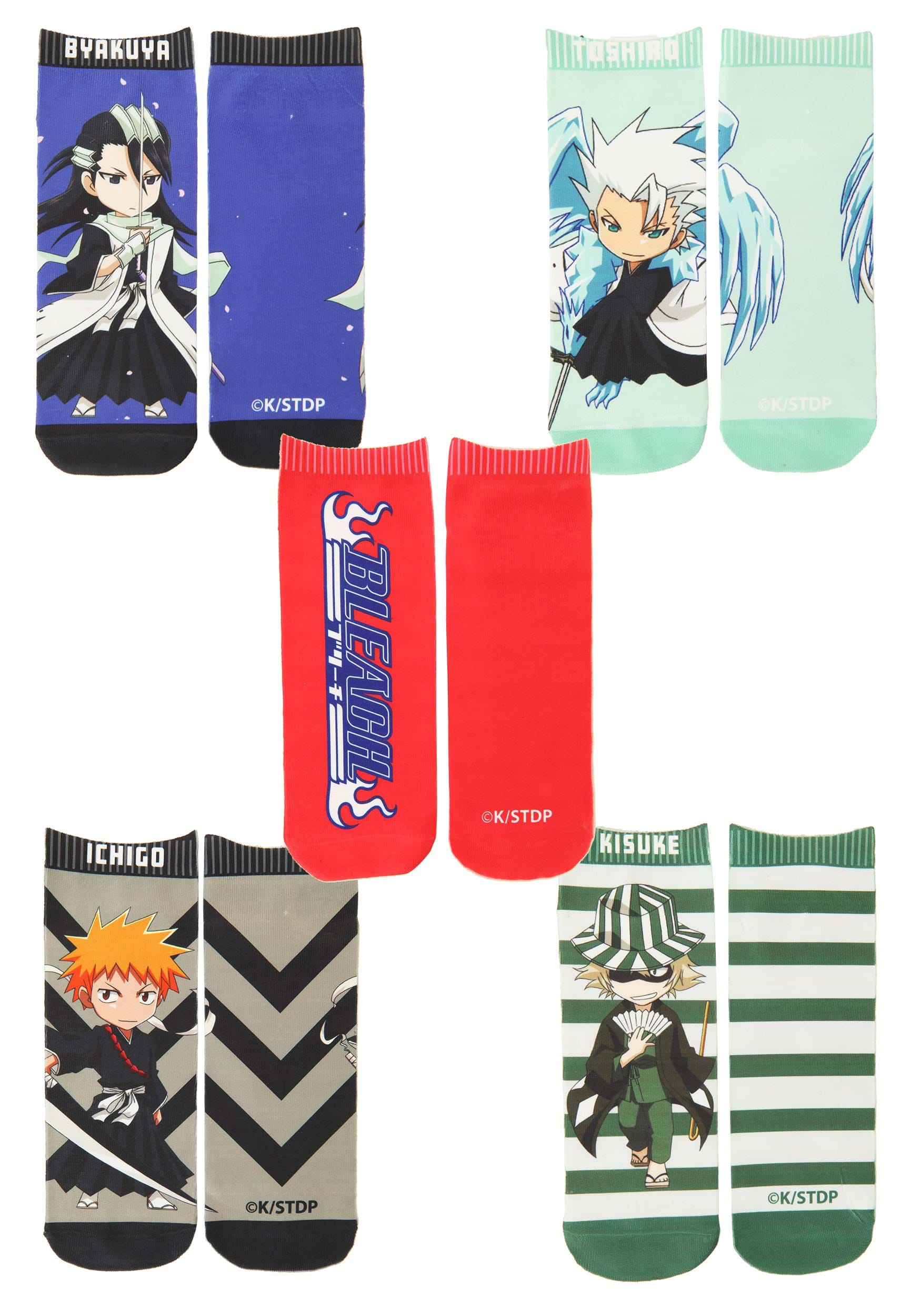 5 Pack Bleach Sublimated Ankle Socks