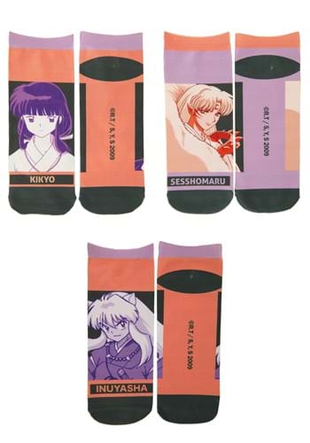 Inuyasha 3 Pack Ankle Socks