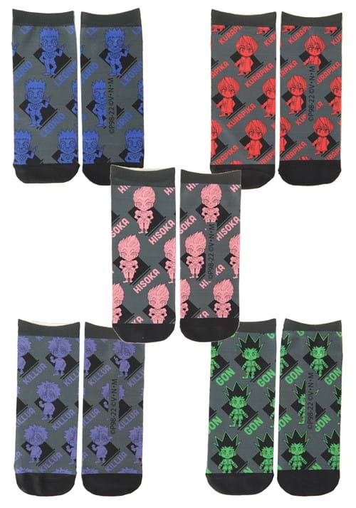 Hunter x Hunter 5 Pack Ankle Socks