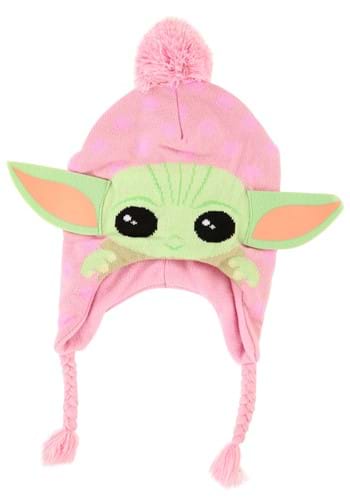 Girls Baby Yoda Earflap Hat and Gloves Set