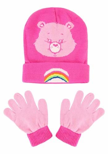 Kids Cheer Bear Cuff Hat and Gloves Care Bears Set