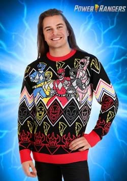 Adult Heroic Pose Power Rangers Sweater-update