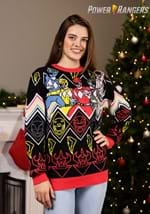 Adult Heroic Pose Power Rangers Sweater Alt 1