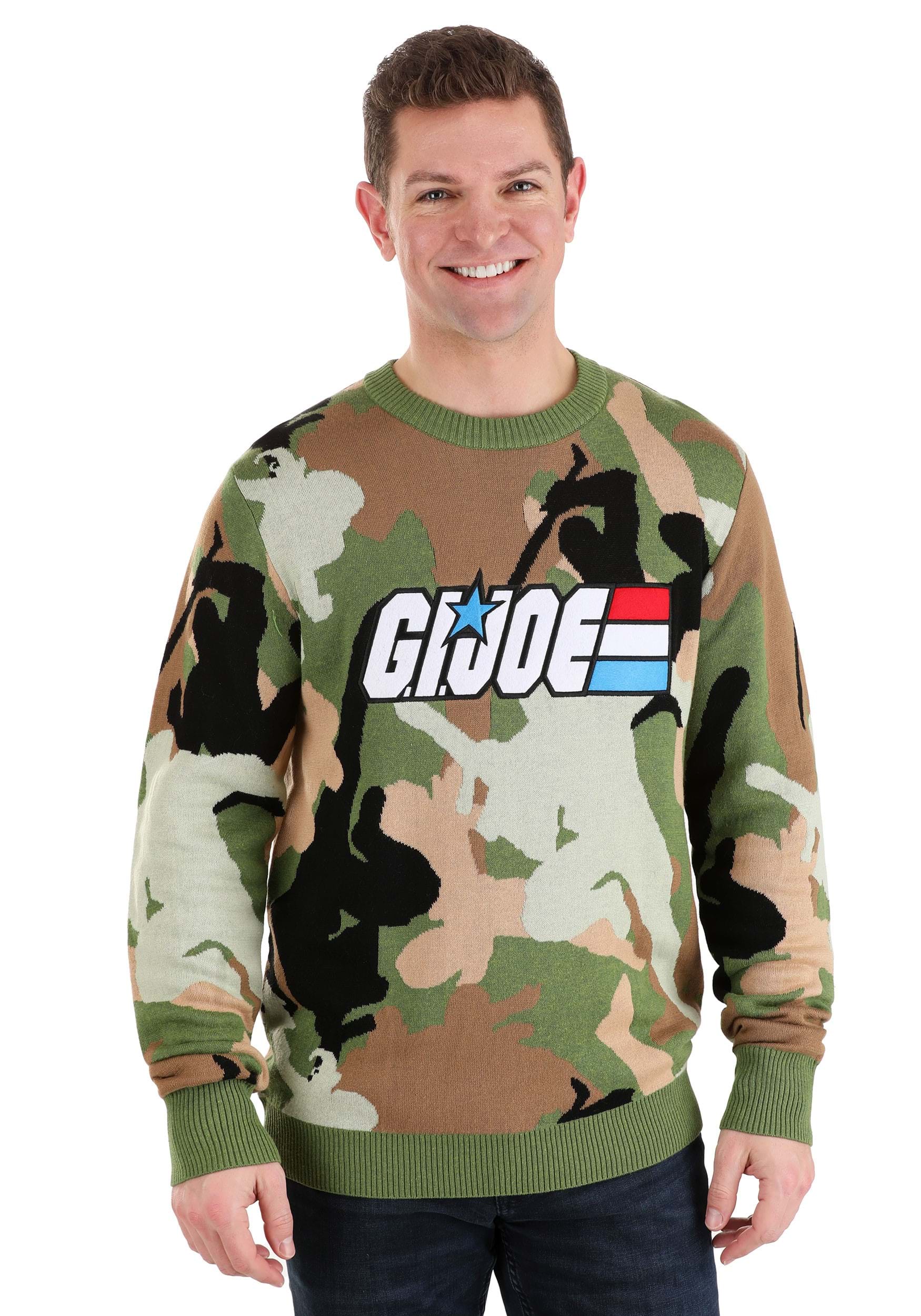 Army Camo GI Joe Adult Sweater