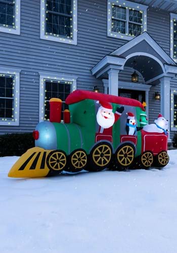 4FT Inflatable Arctic Express Christmas Outdoor Decoration