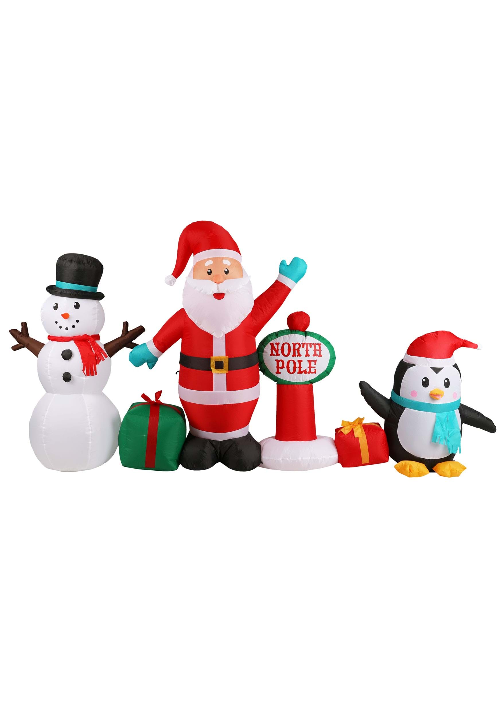 Inflatable North Pole Scene Holiday Decoration