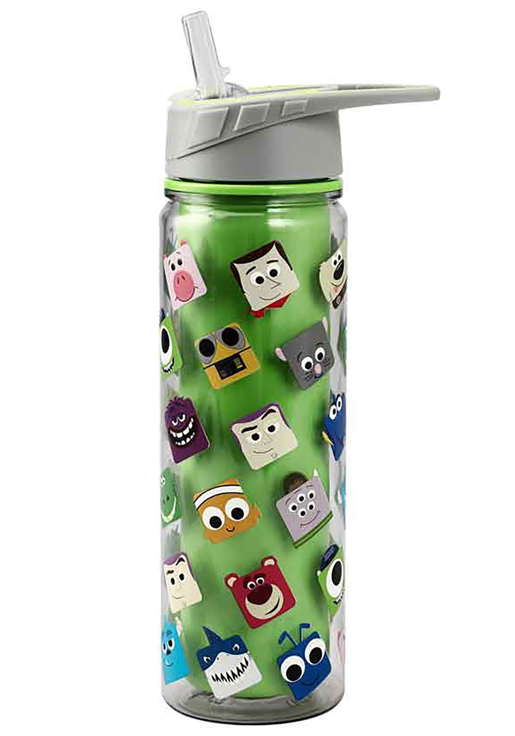 Zak Minecraft 16 Oz. Plastic Water Bottle With Straw And Flip Top Lid, Glasses & Drinkware, Household