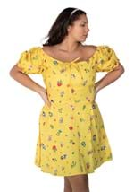 SNOW WHITE PUFFY SLEEVE DRESS Alt 6