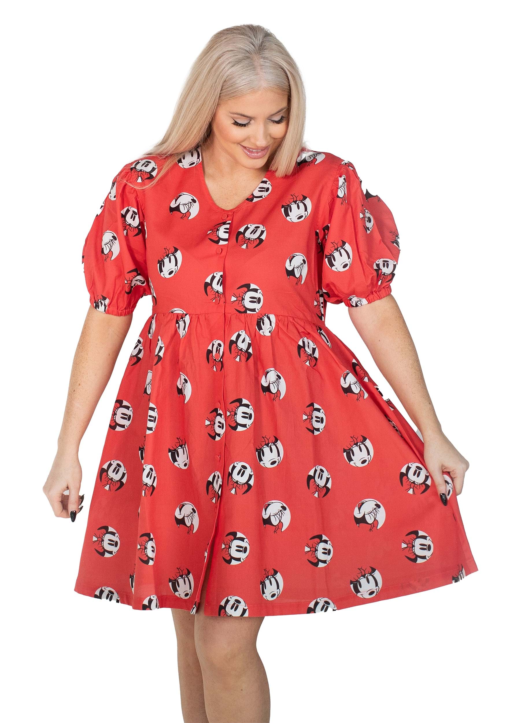 New Size 5T DISNEY CHARACTERS PRINT ANGEL SLEEVES DRESS 