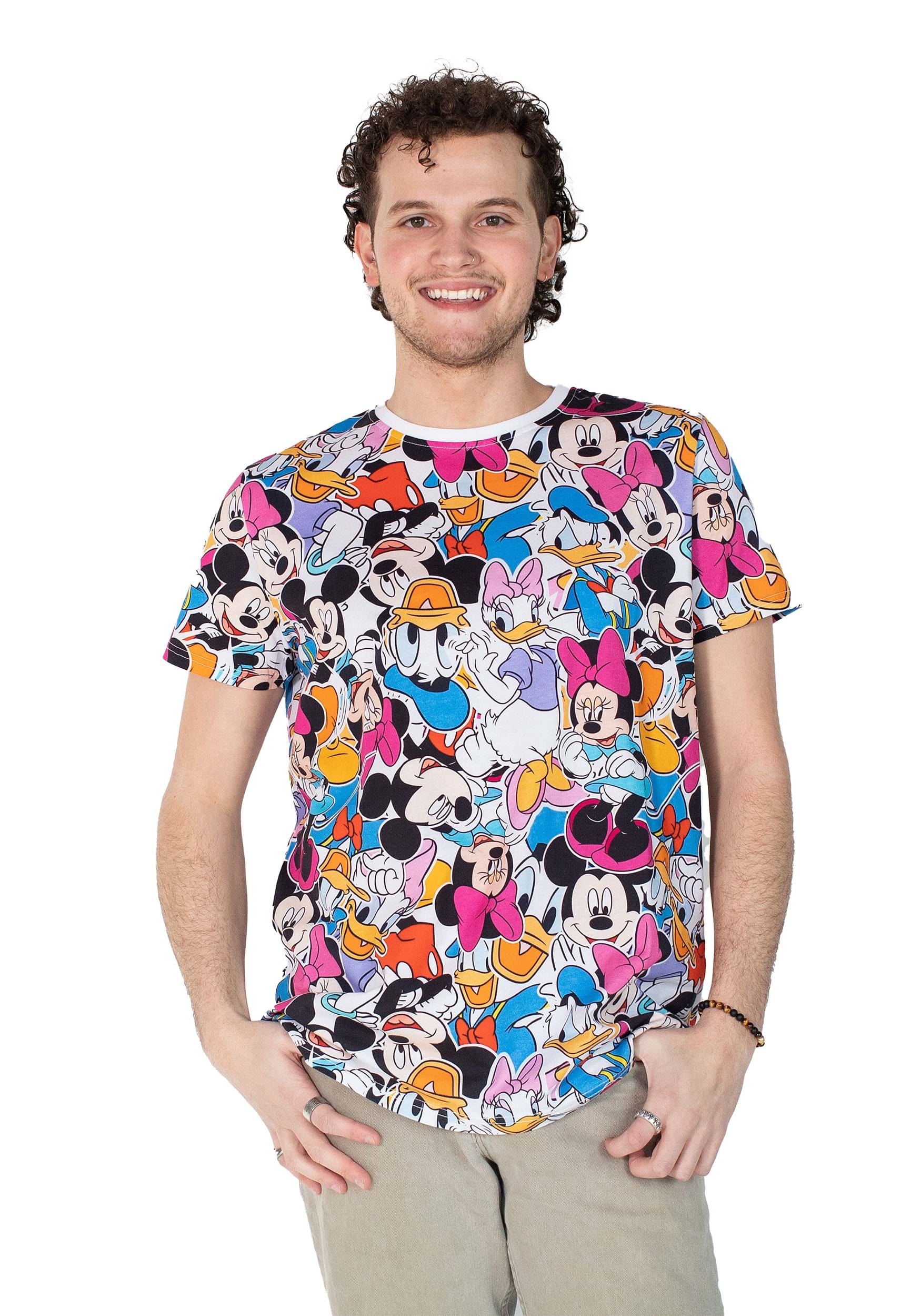 Cakeworthy Mickey And Friends Adult AOP T-Shirt , Disney Apparel