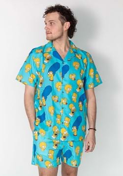 Adult Cakeworthy Simpsons Coord Button Up Shirt Alt 2