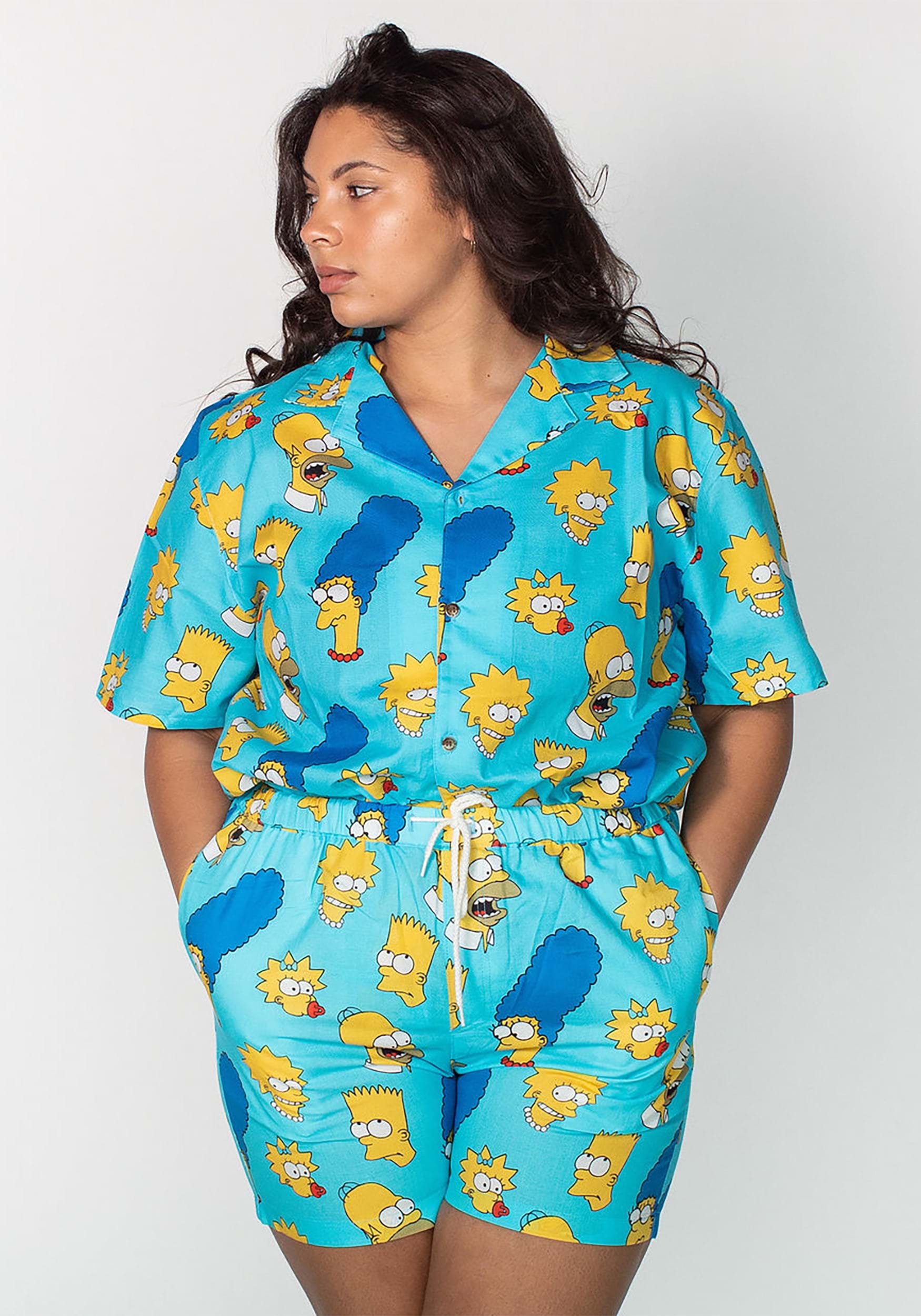 Adult Simpons Co-ord Cakeworthy Shorts , Simpsons Apparel