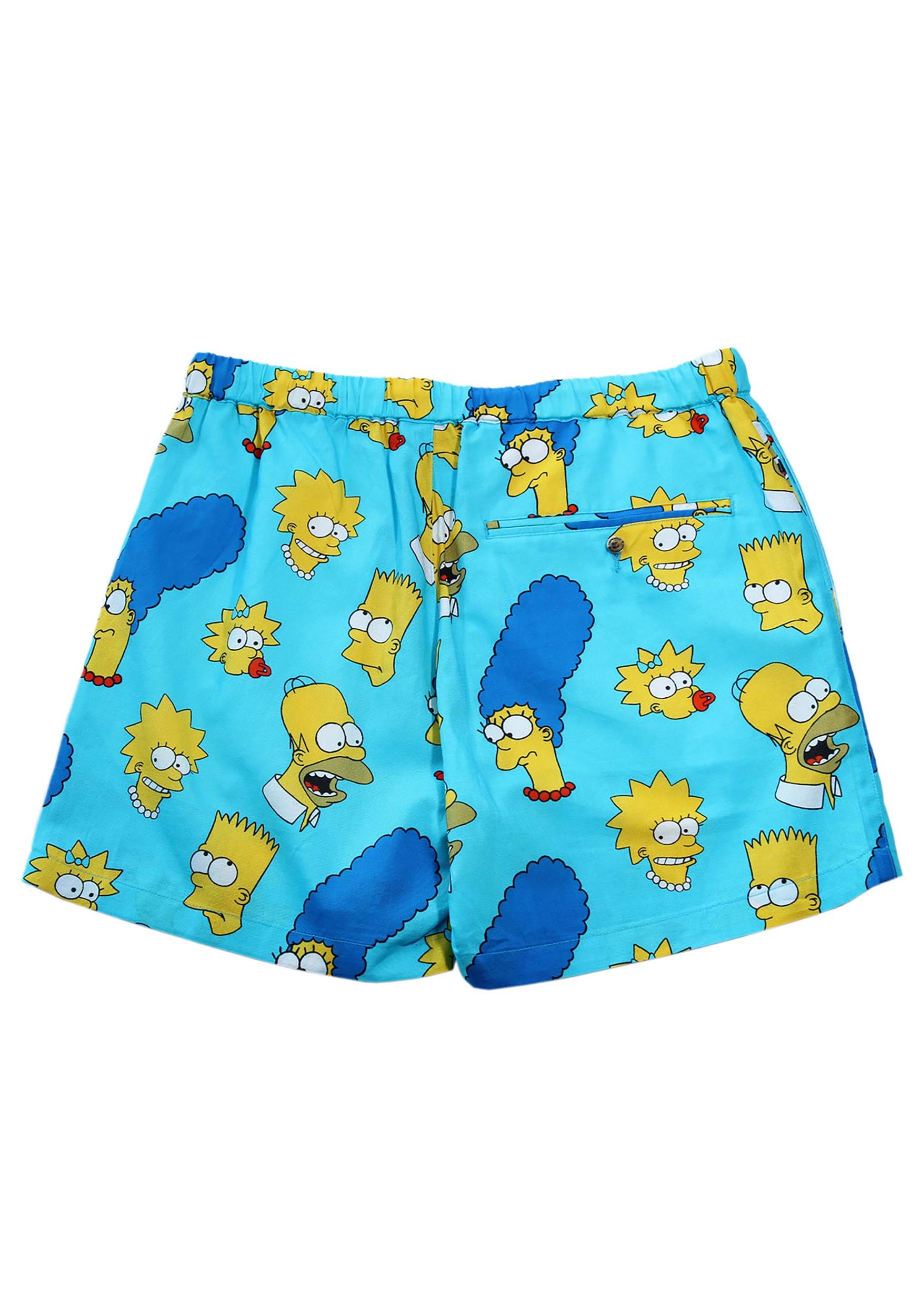 Adult Simpons Co-ord Cakeworthy Shorts , Simpsons Apparel