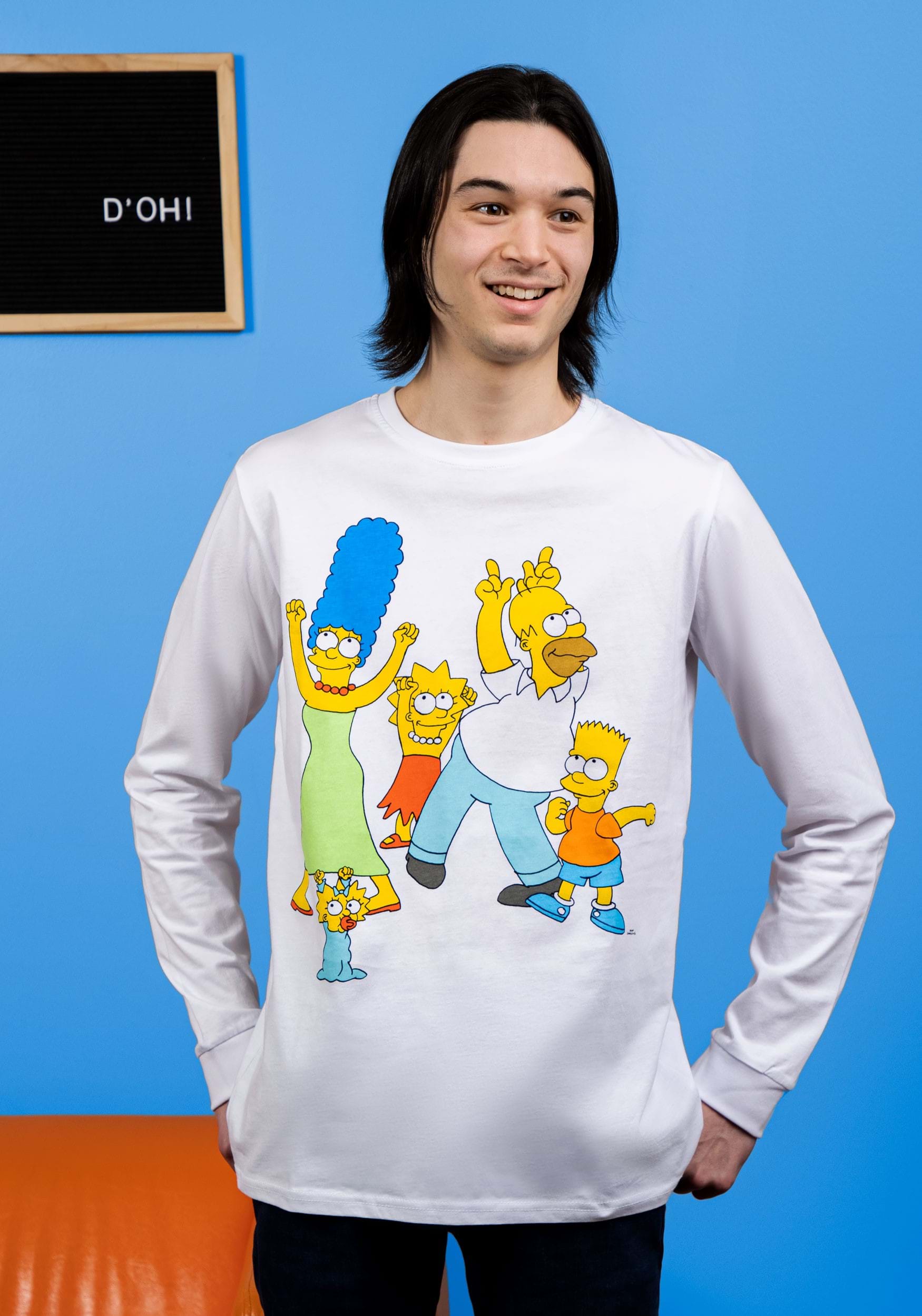 Cakeworthy Simpsons Dance Adult Long Sleeve T-Shirt