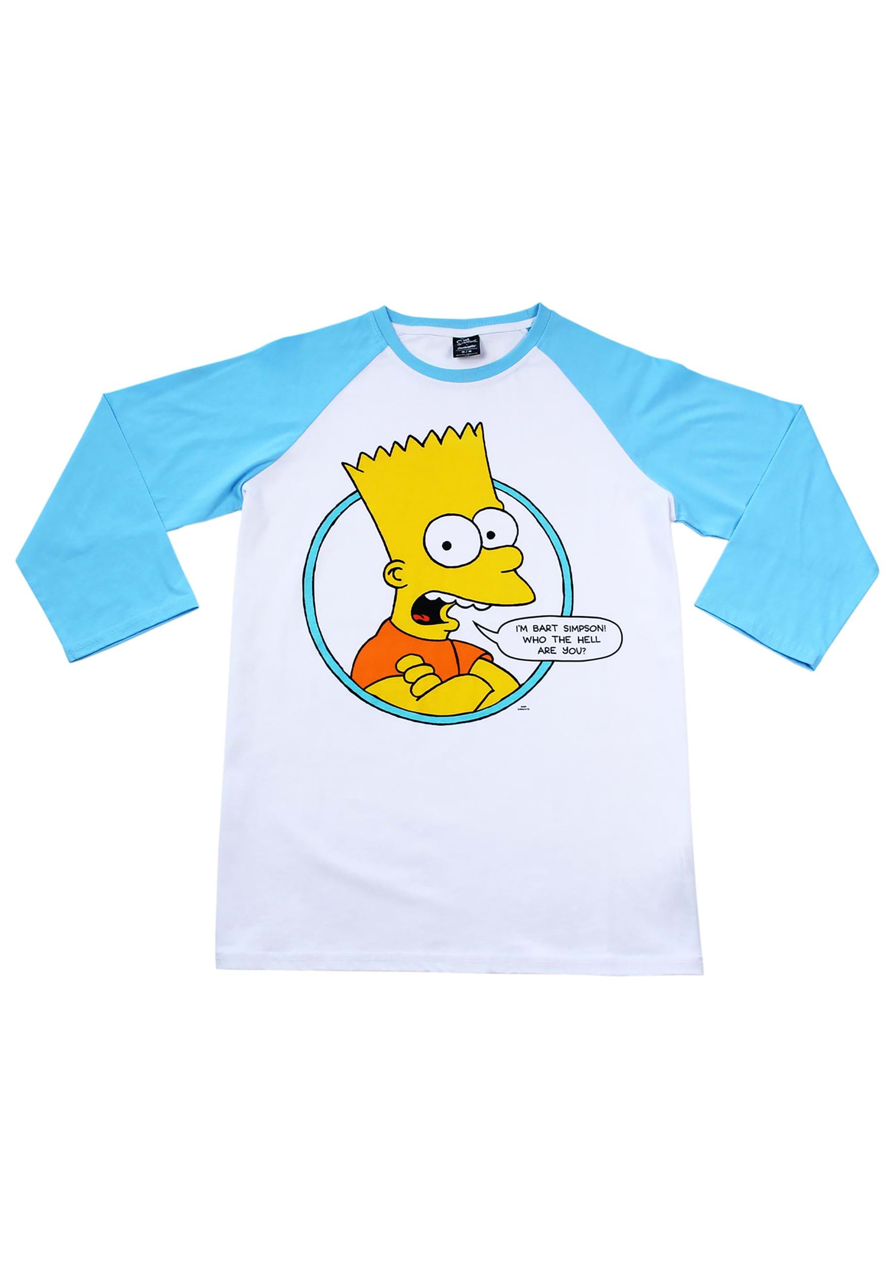 Adult I'm Bart Simpson Raglan Cakeworthy T-Shirt , Simpsons Apparel
