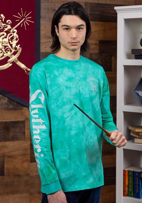 Adult Cakeworthy Slytherin Tie Dye Long Sleeve T-Shirt