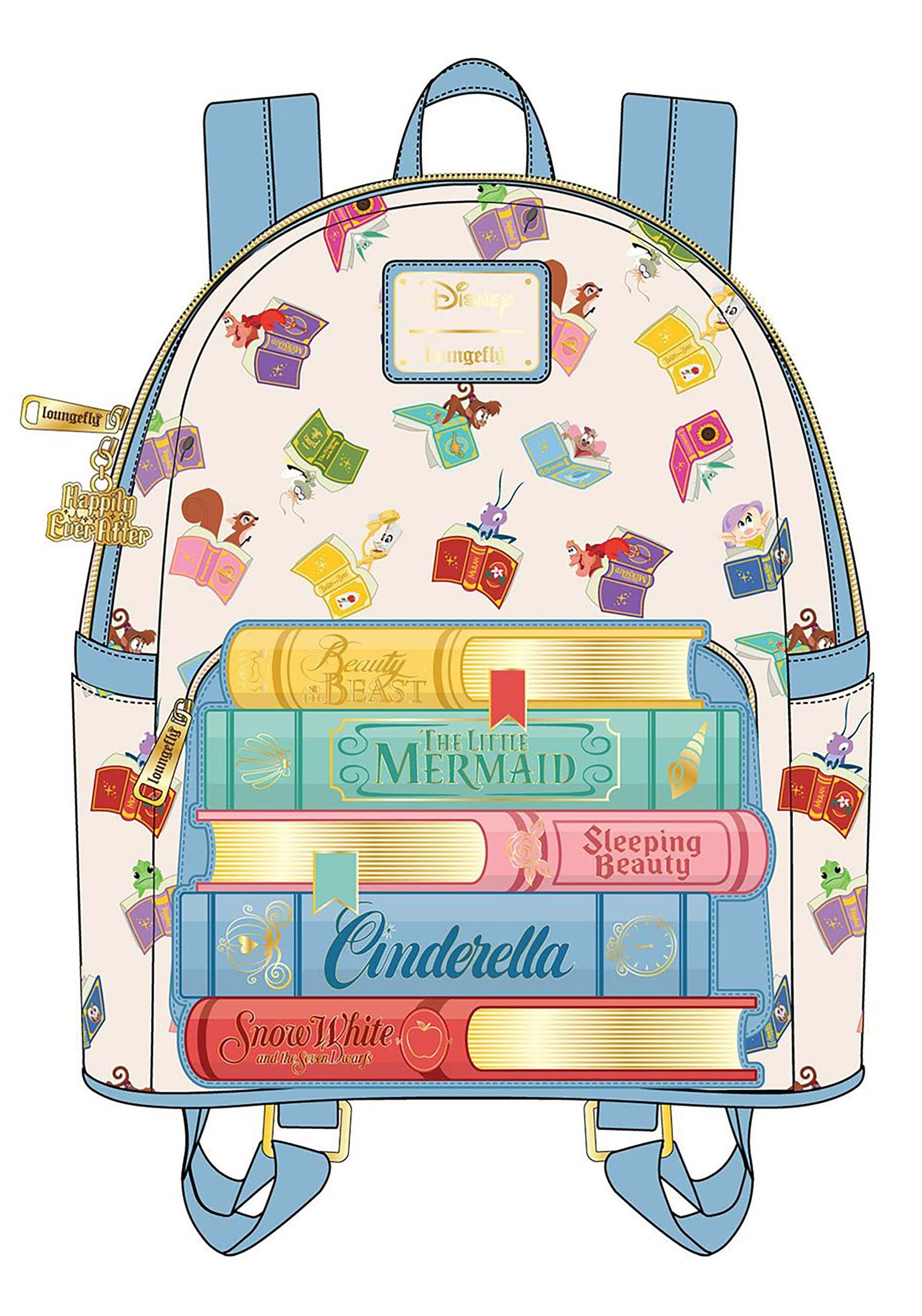 Loungefly Disney Princess Classic Books Mini Backpack