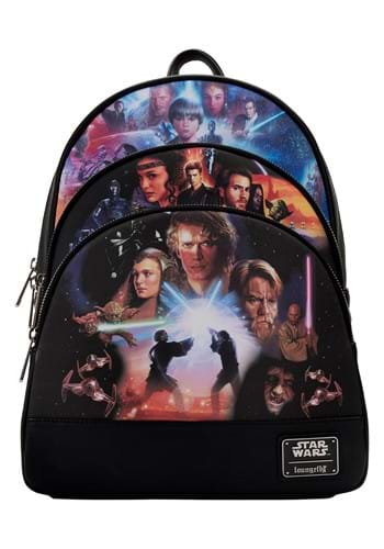 Loungefly Star Wars Trilogy 2 Triple Pocket Mini Backpack