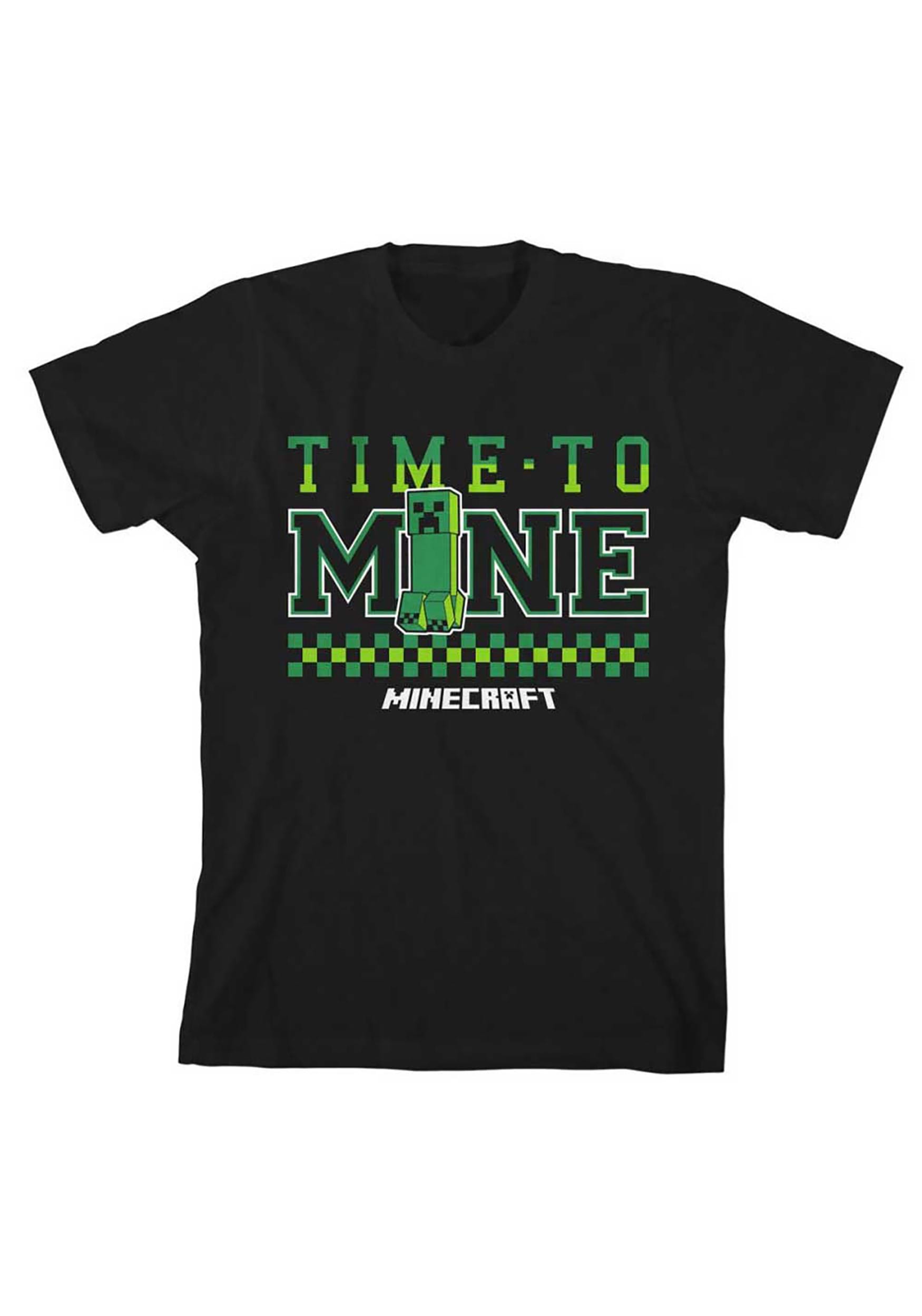 Minecraft Time to Mine Youth Shirt