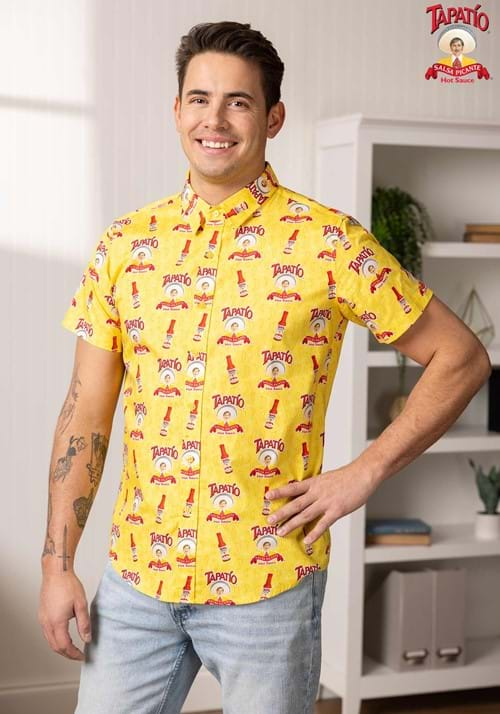 Adult Tapatio Hot Sauce Button Up Shirt