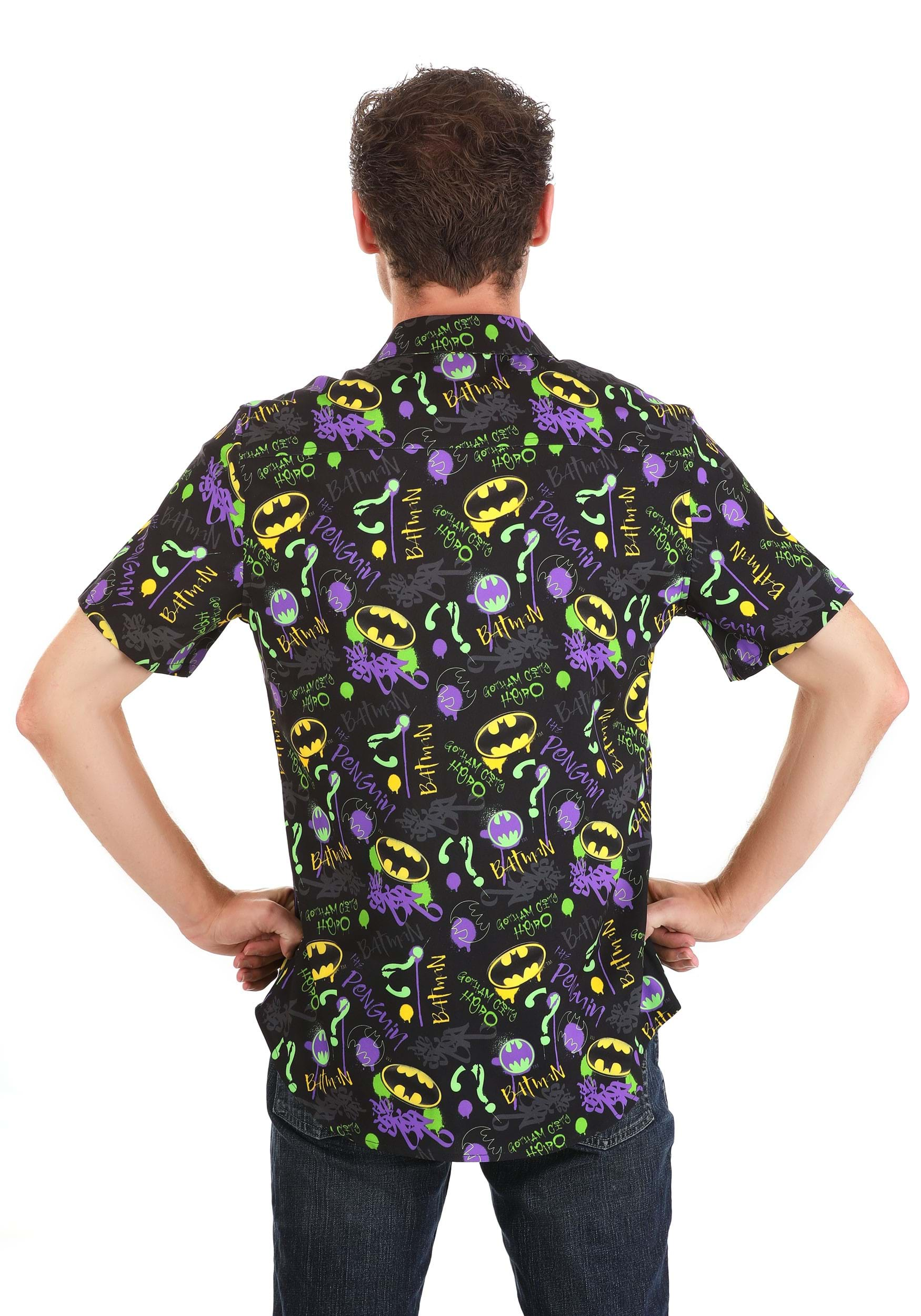 Neon Rogues Gallery Batman Dress Shirt