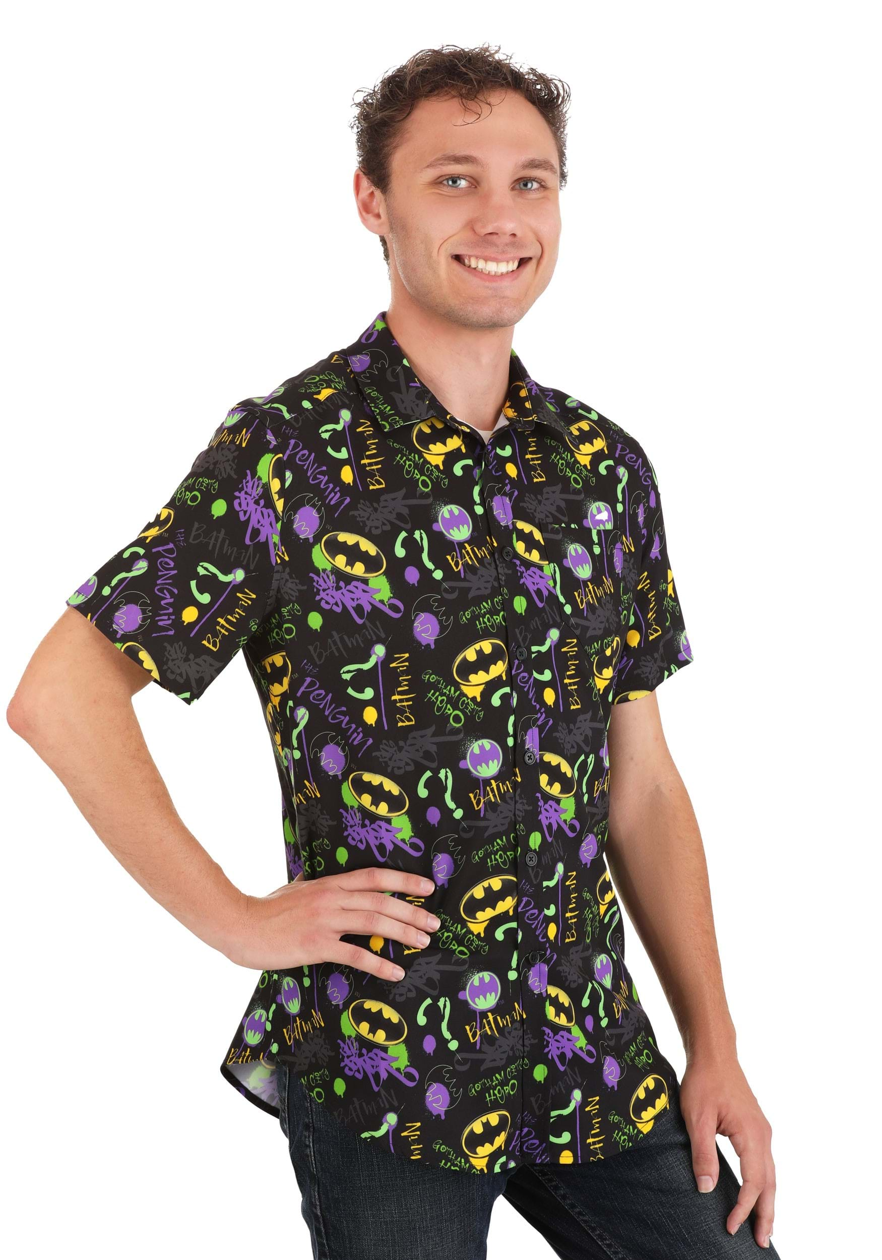 Neon Rogues Gallery Batman Dress Shirt