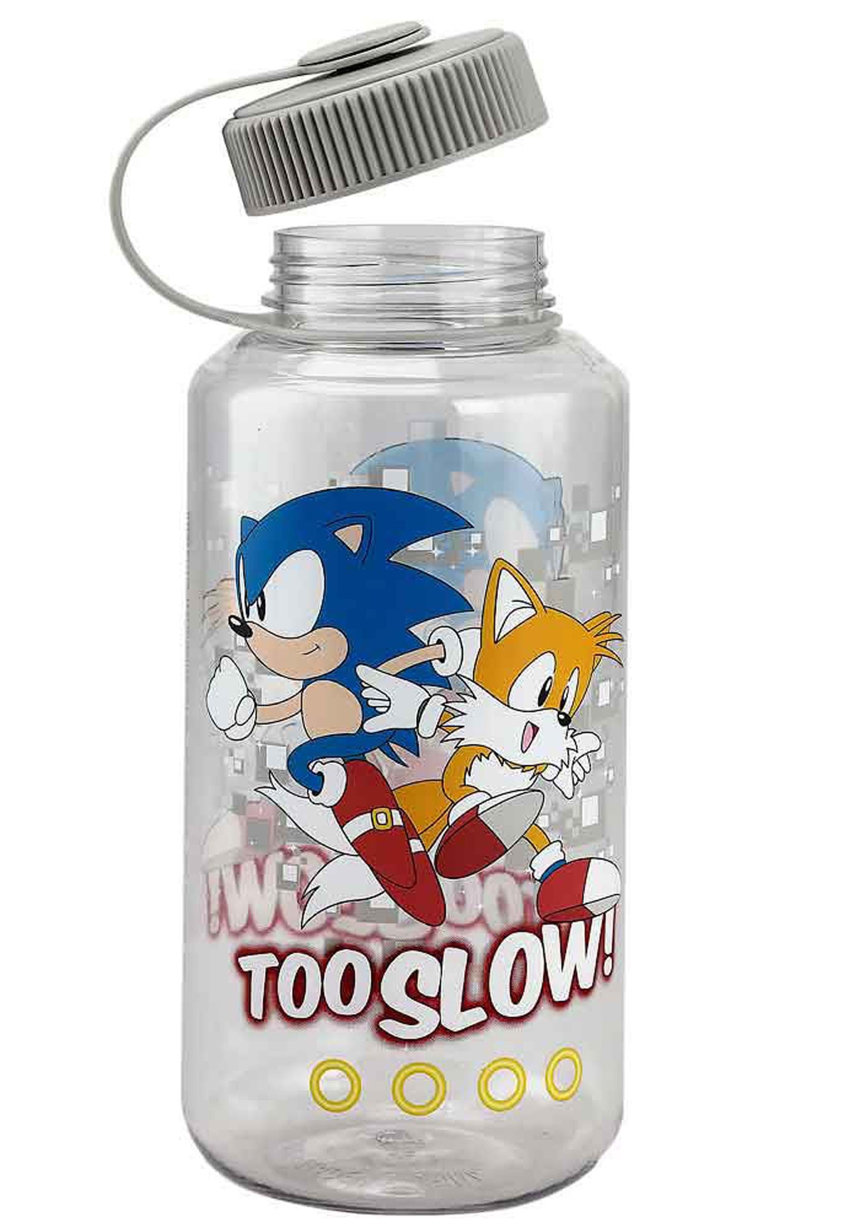 Just Funky Sonic the Hedgehoge 32 oz Sonic, Tails and Knuckles Bottle