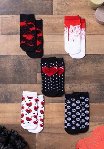Goth Valentine's Day Socks 5-Pack