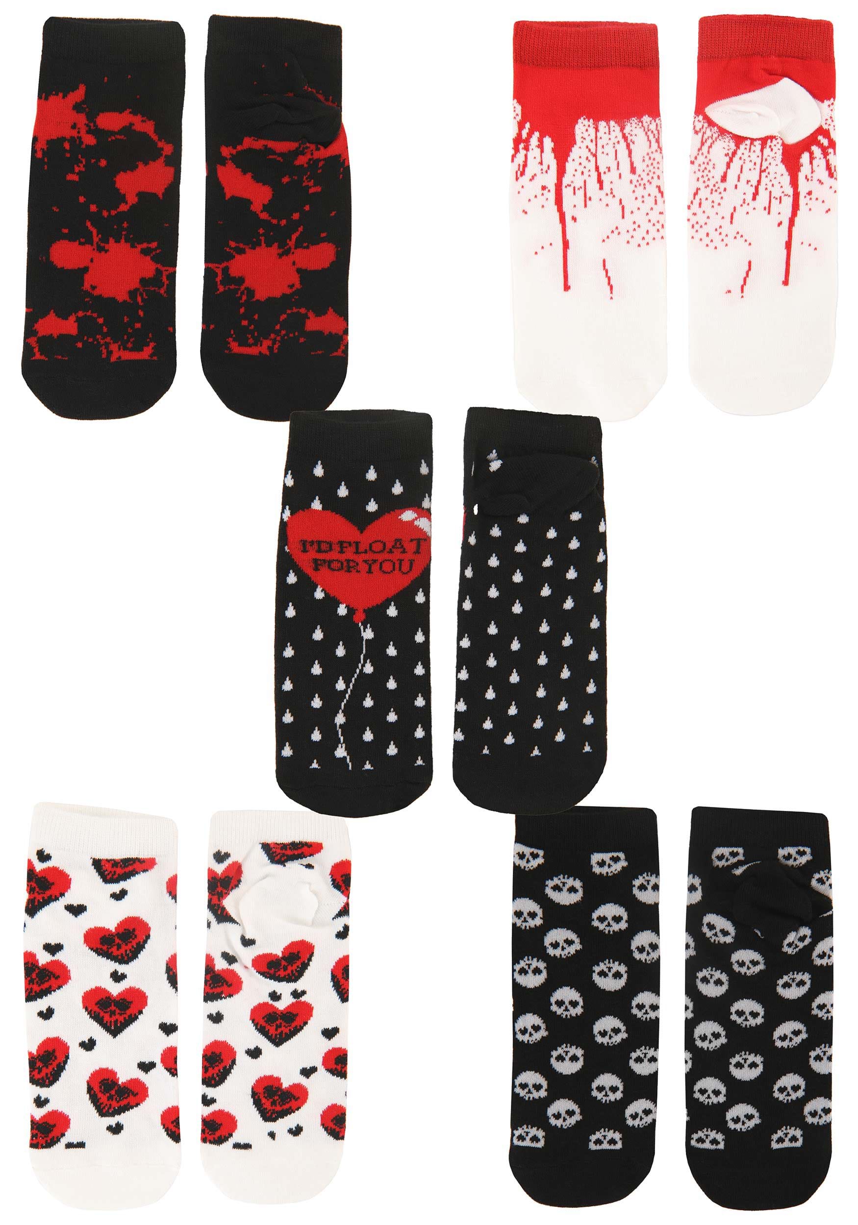5-Pack Valentines Day Goth Socks | Gothic Inspired Socks