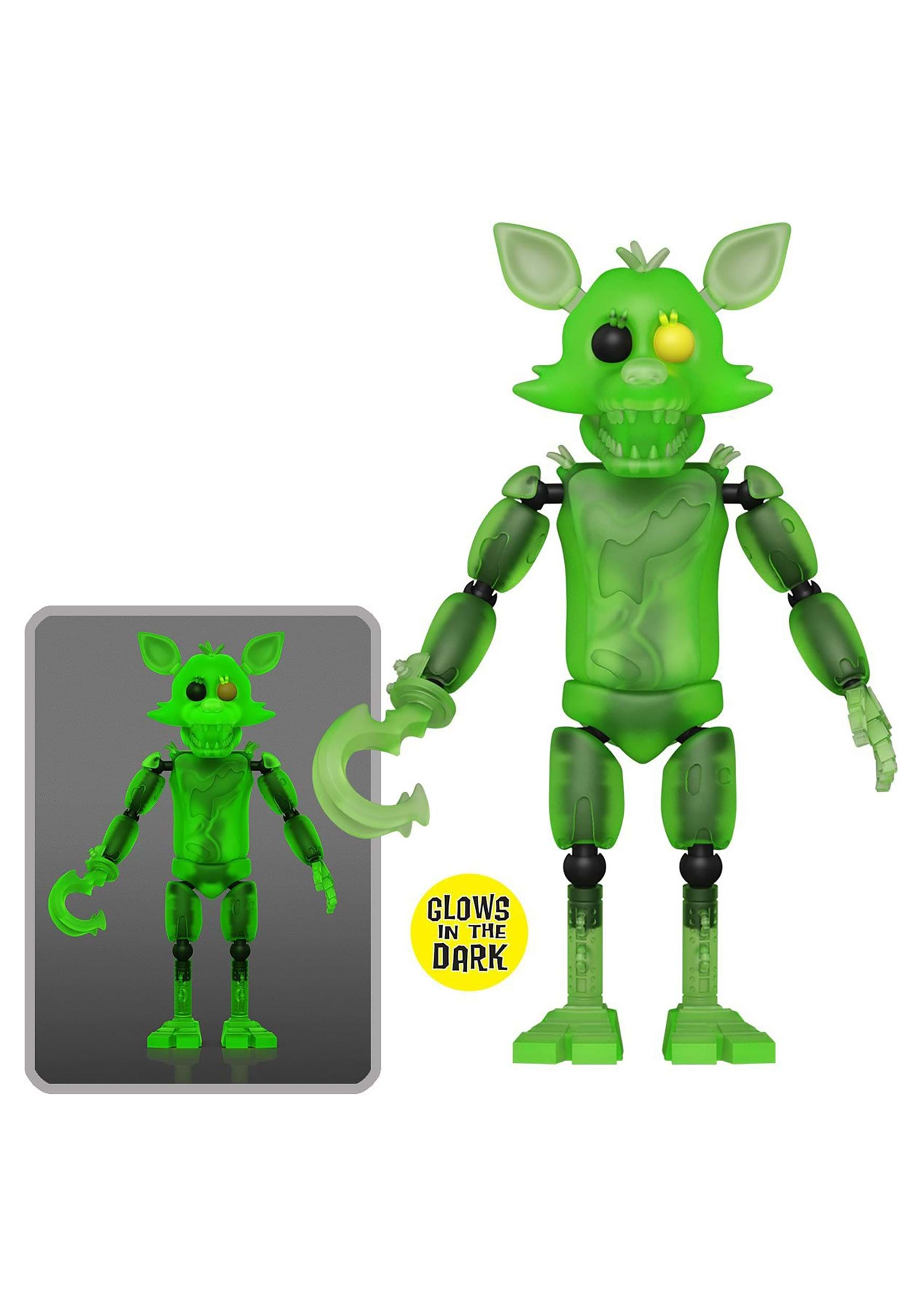 Five Nights At Freddy's Foxy Action Figure - Articulated & Glowing