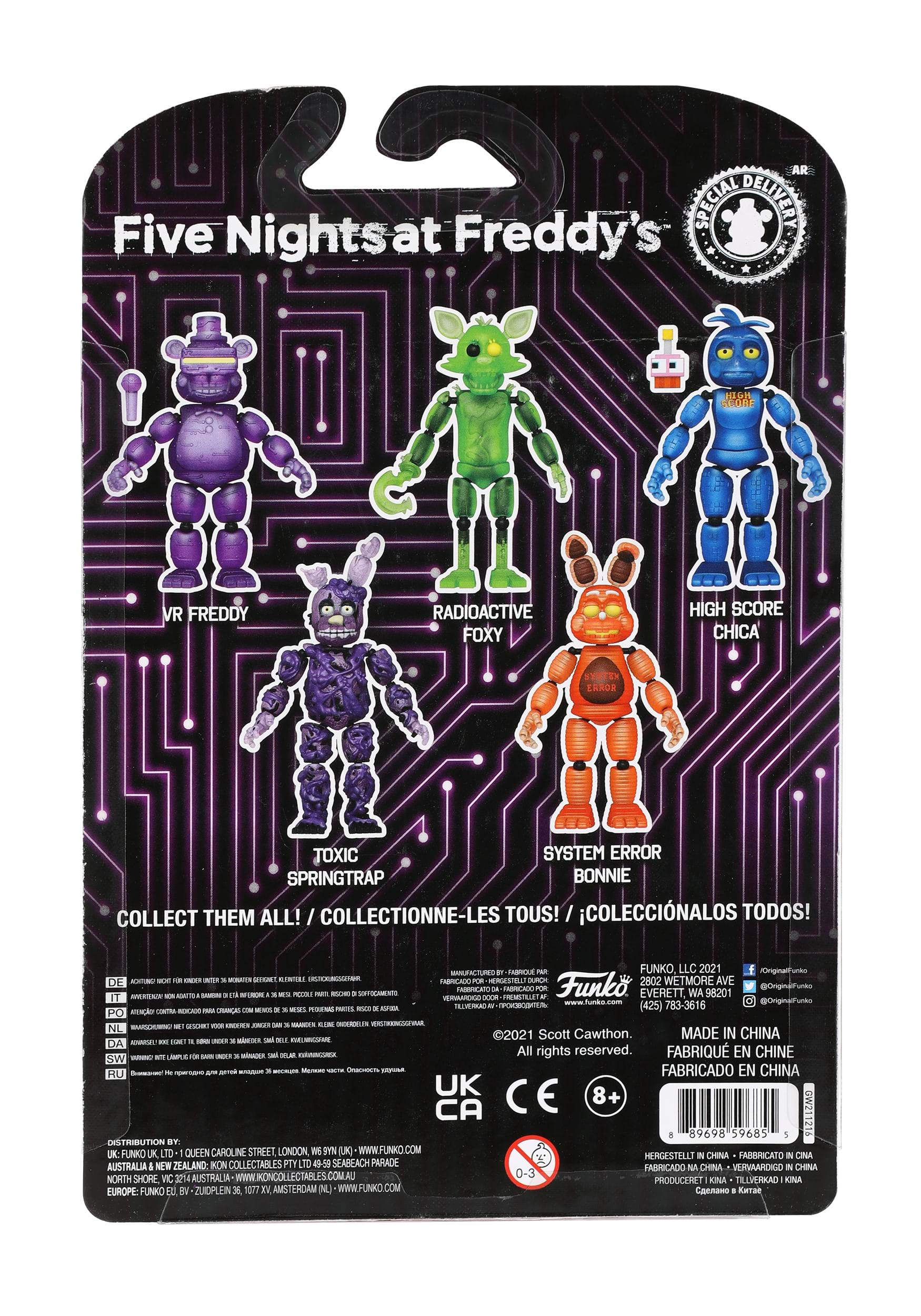 Five Nights At Freddys Toy Bonnie & Baby 2 Pack Action Figure