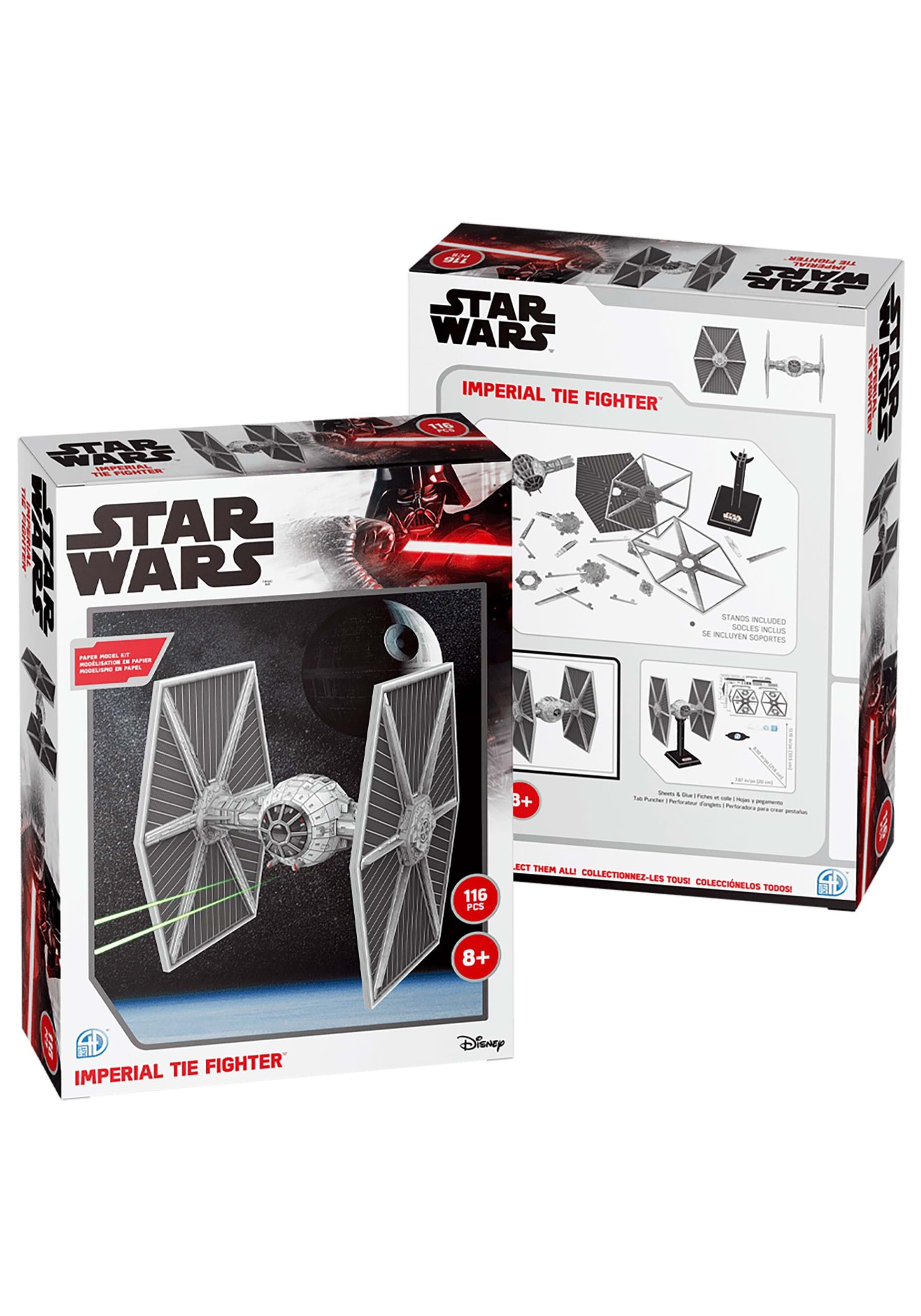 TIE Fighter Star Wars 4D Paper Model Kit