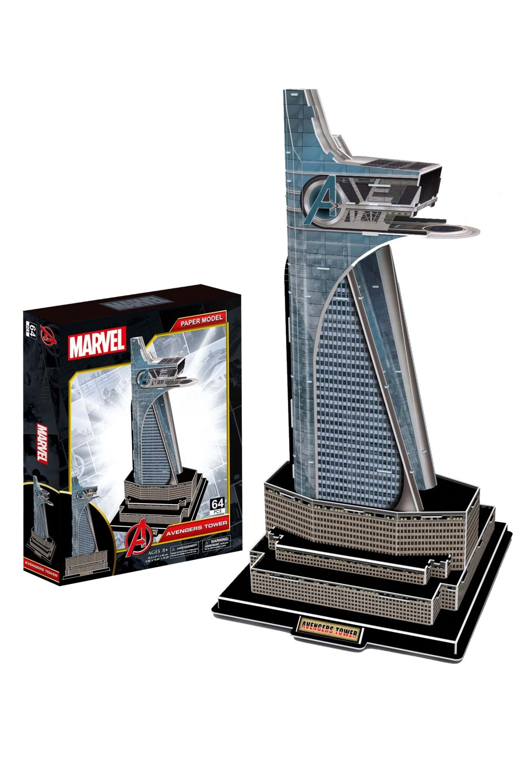 Marvel Avengers Tower 3D Model Puzzle Kit