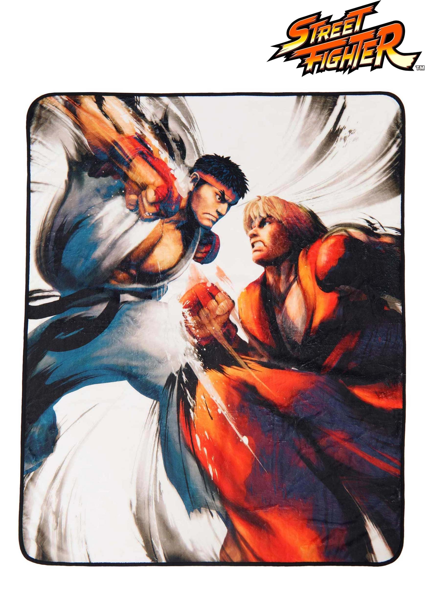 Street Fighter Ryu Vs Ken 60x48 Blanket