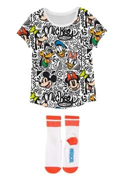 Girls Mickey And Friends Graffiti Doodle Tee_Update