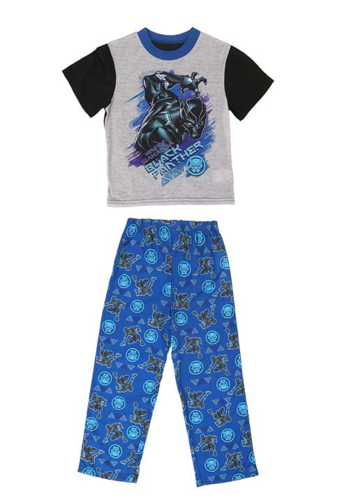 Boys Black Panther King Sleep Set