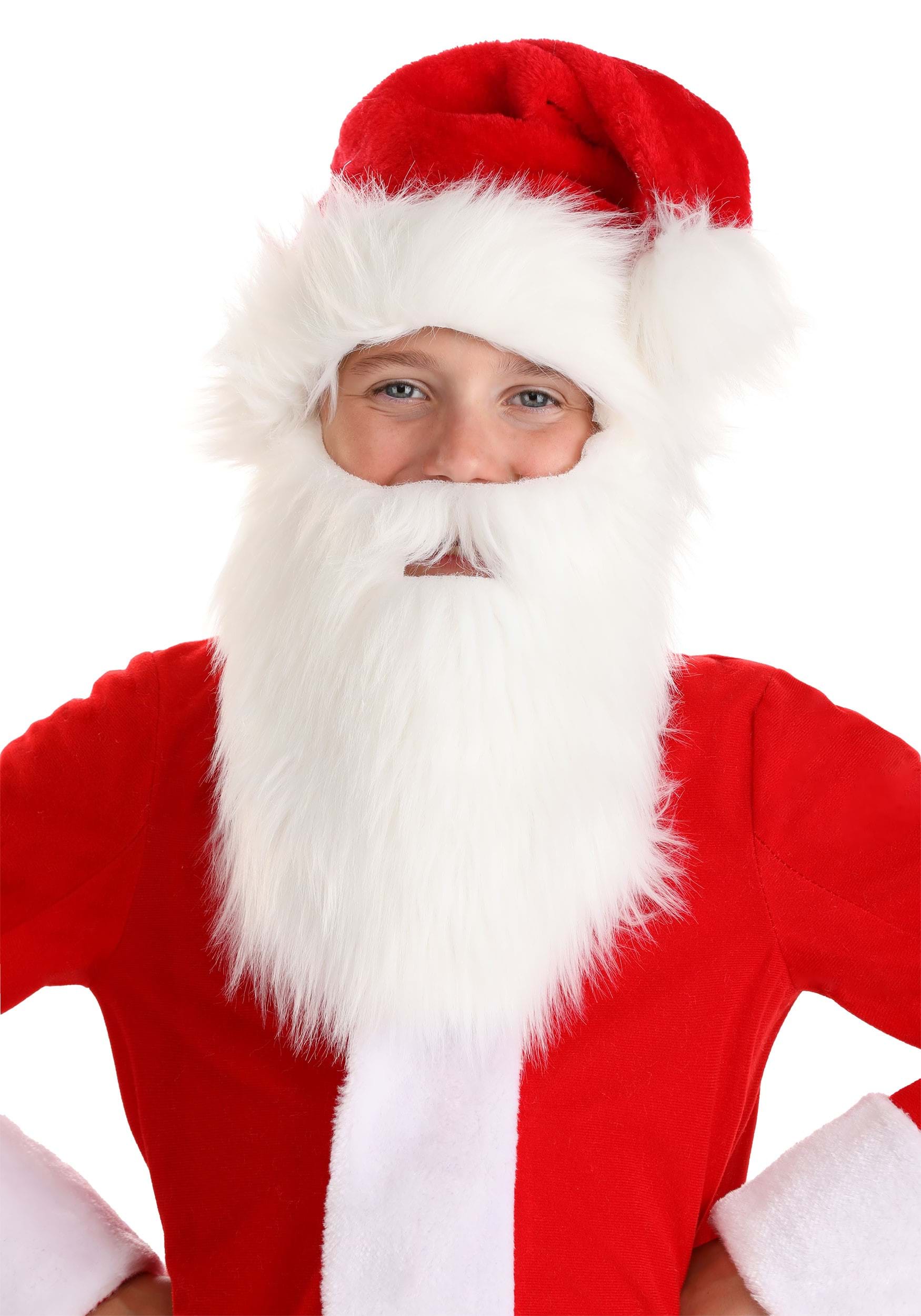Costume Santa Hat and Beard Kit for Kids