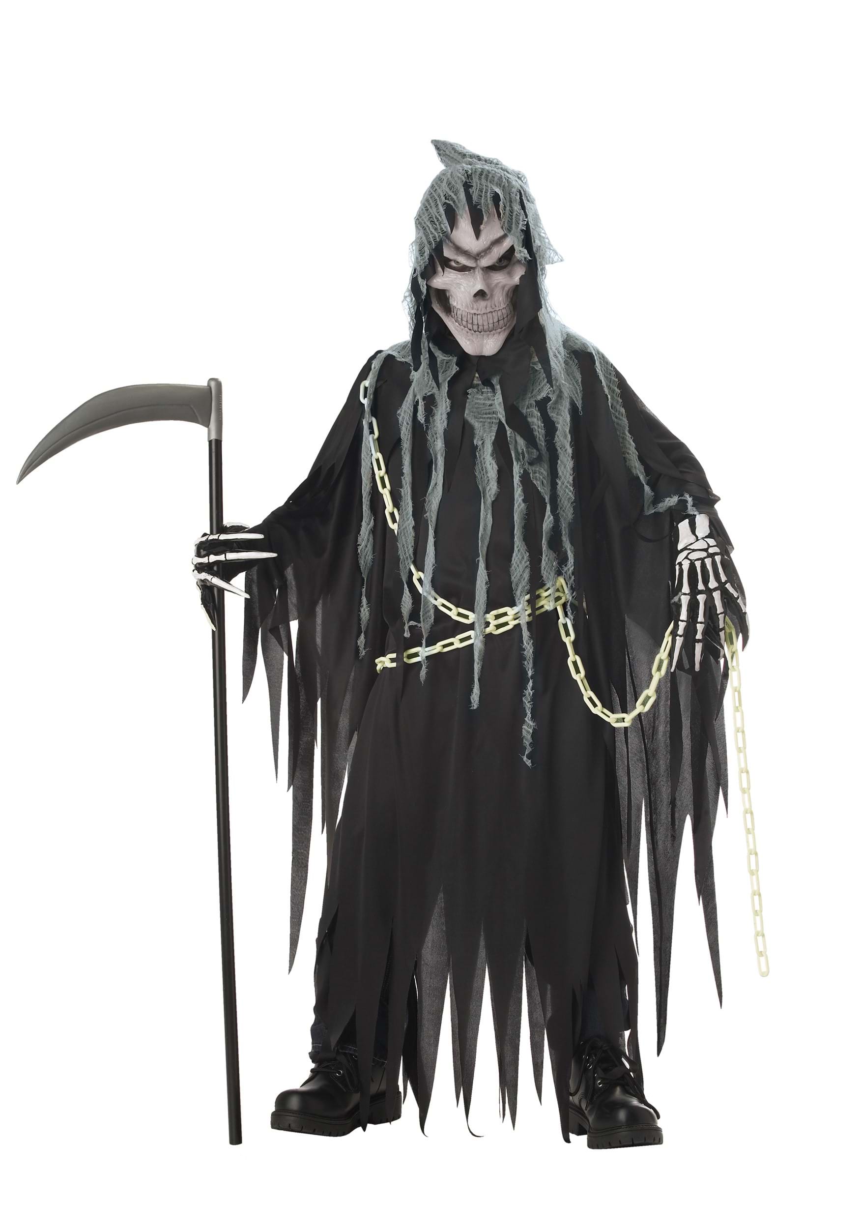 Glow in the Dark Grim Reaper Child Costume