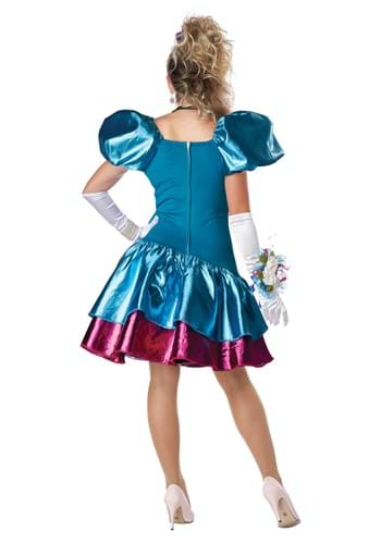 Women's 80s Blue Prom Dress Costume