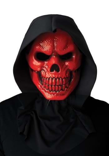 Red Skull Light Up Costume Mask