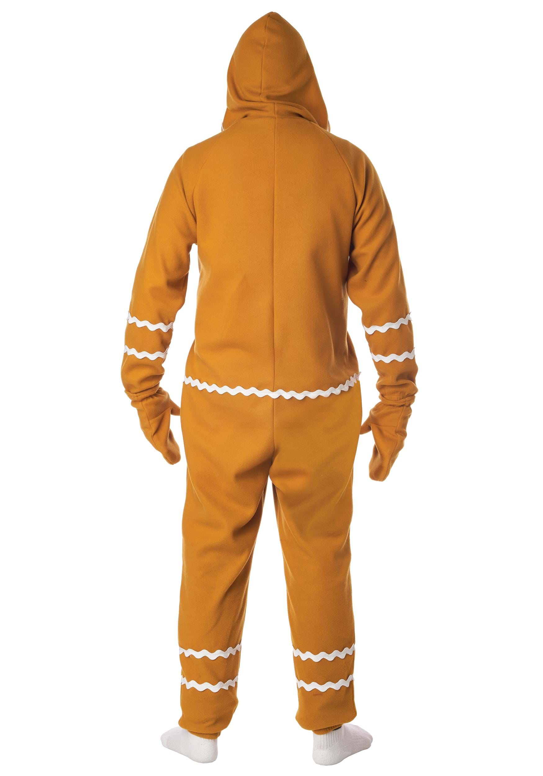 Gingerbread Jumpsuit Costume For Adults