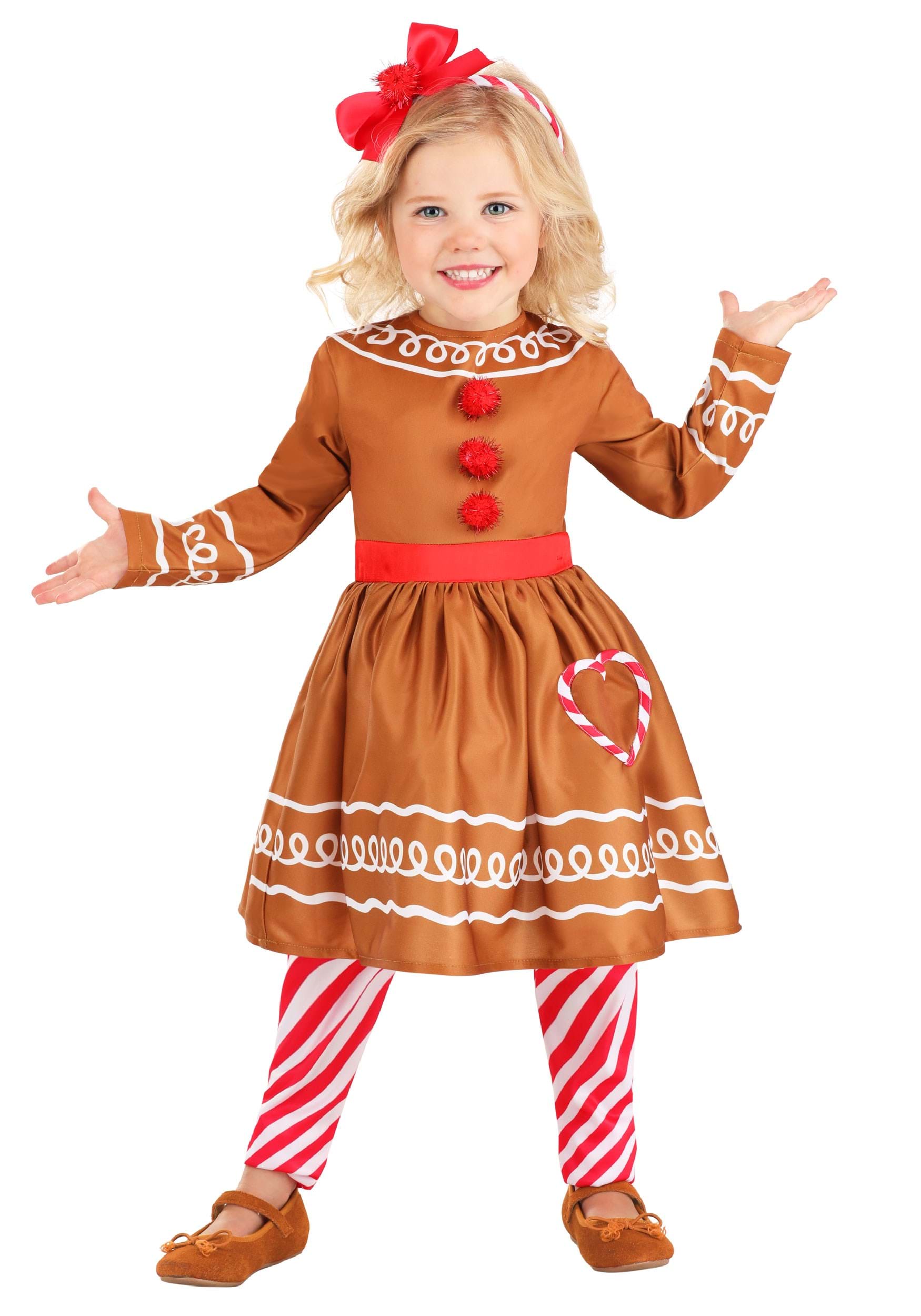 Toddler Gingerbread Costume Dress for Girls
