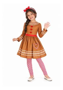 Girls Gingerbread Costume Dress Upd 2