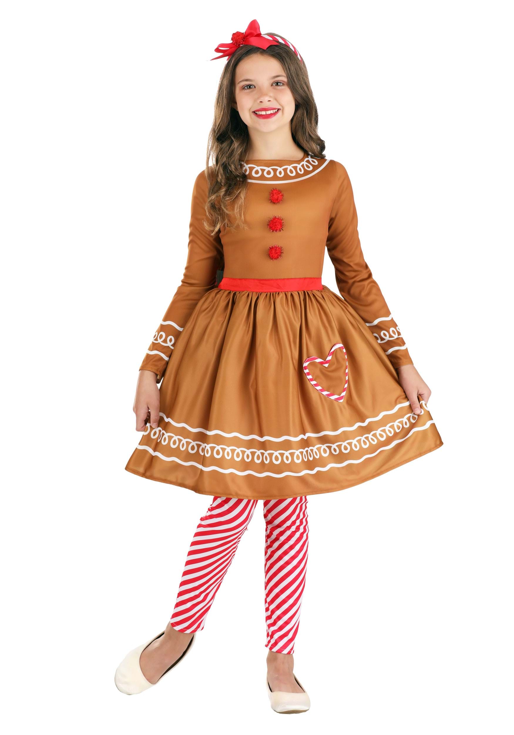 Gingerbread Costume Dress for Girls