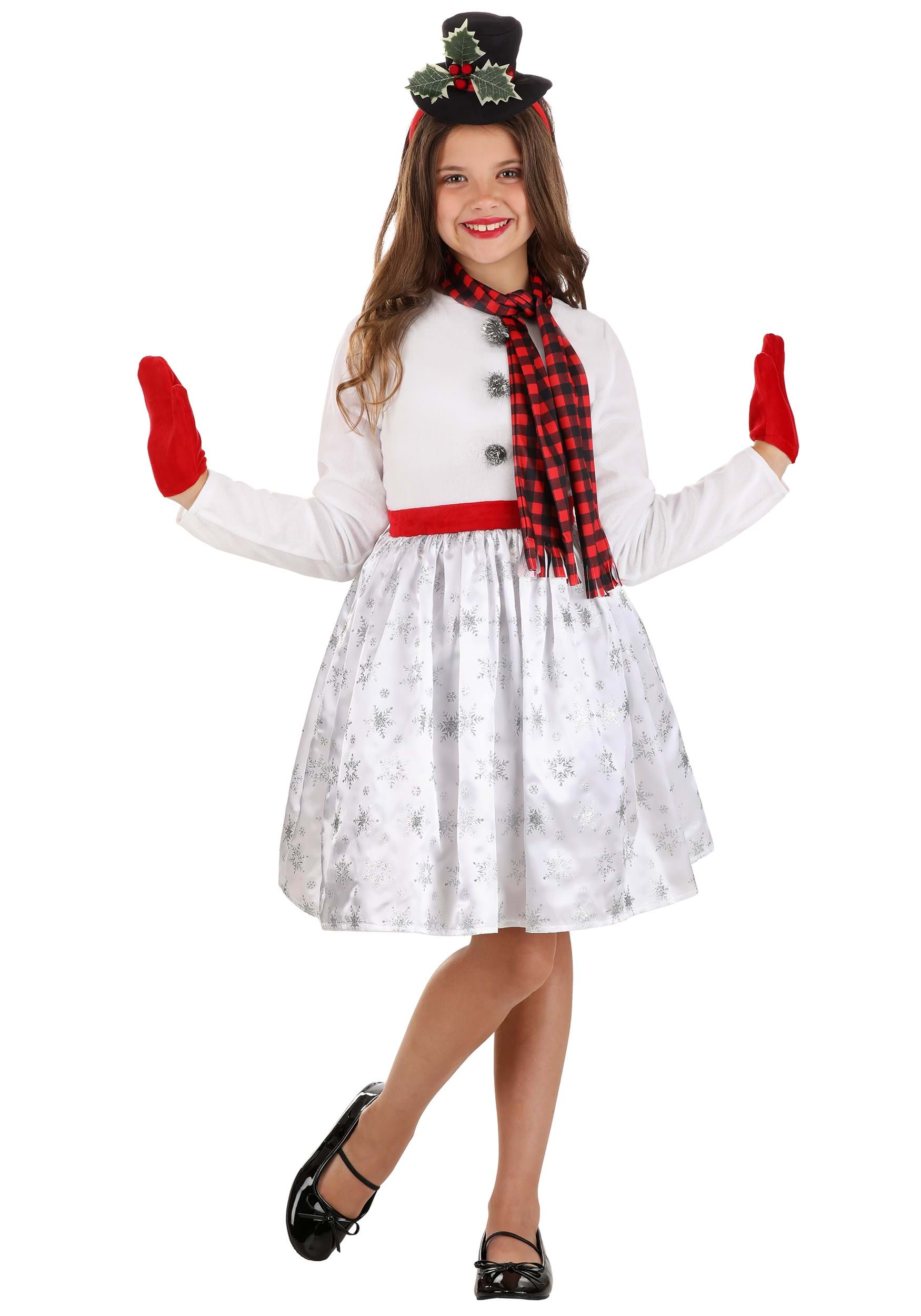 Girls Snowgirl Costume