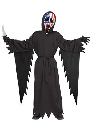 Patriotic Ghost Face Costume for Kids