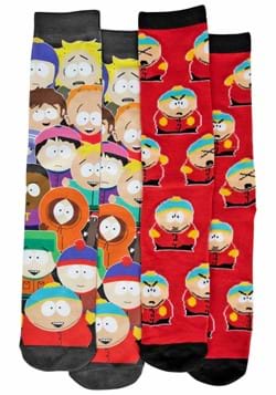South Park Cartman and Friends 2 Pack Photoreal Socks