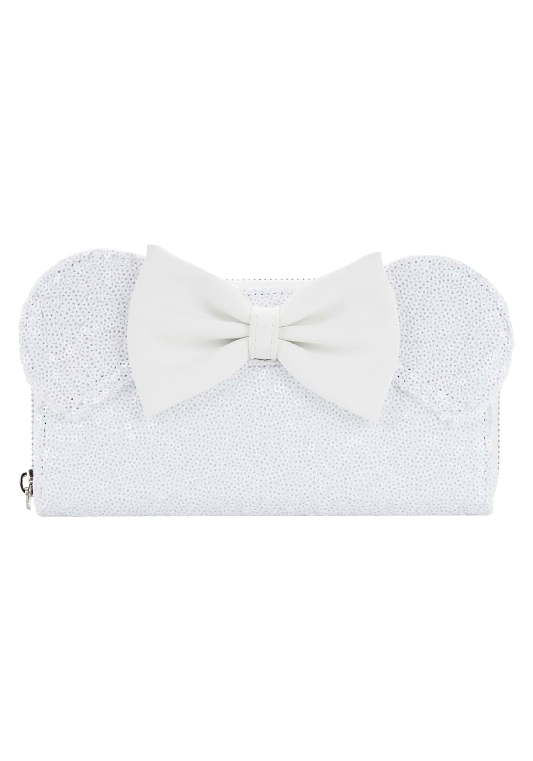 Loungefly Disney Minnie Mouse Sequin Wedding Zip-Around Wallet