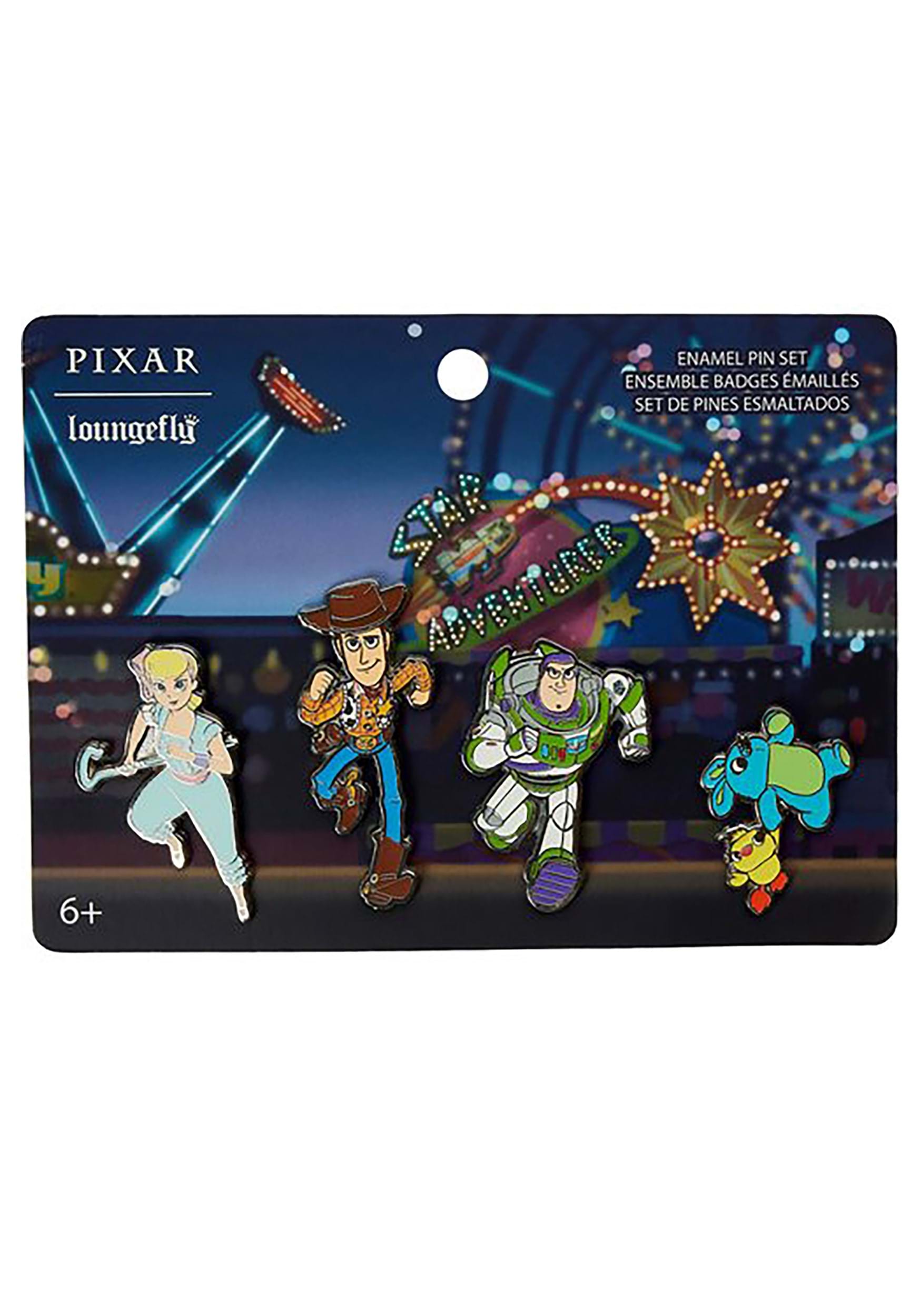 Pixar Toy Story Amusement Park 4pc Pins