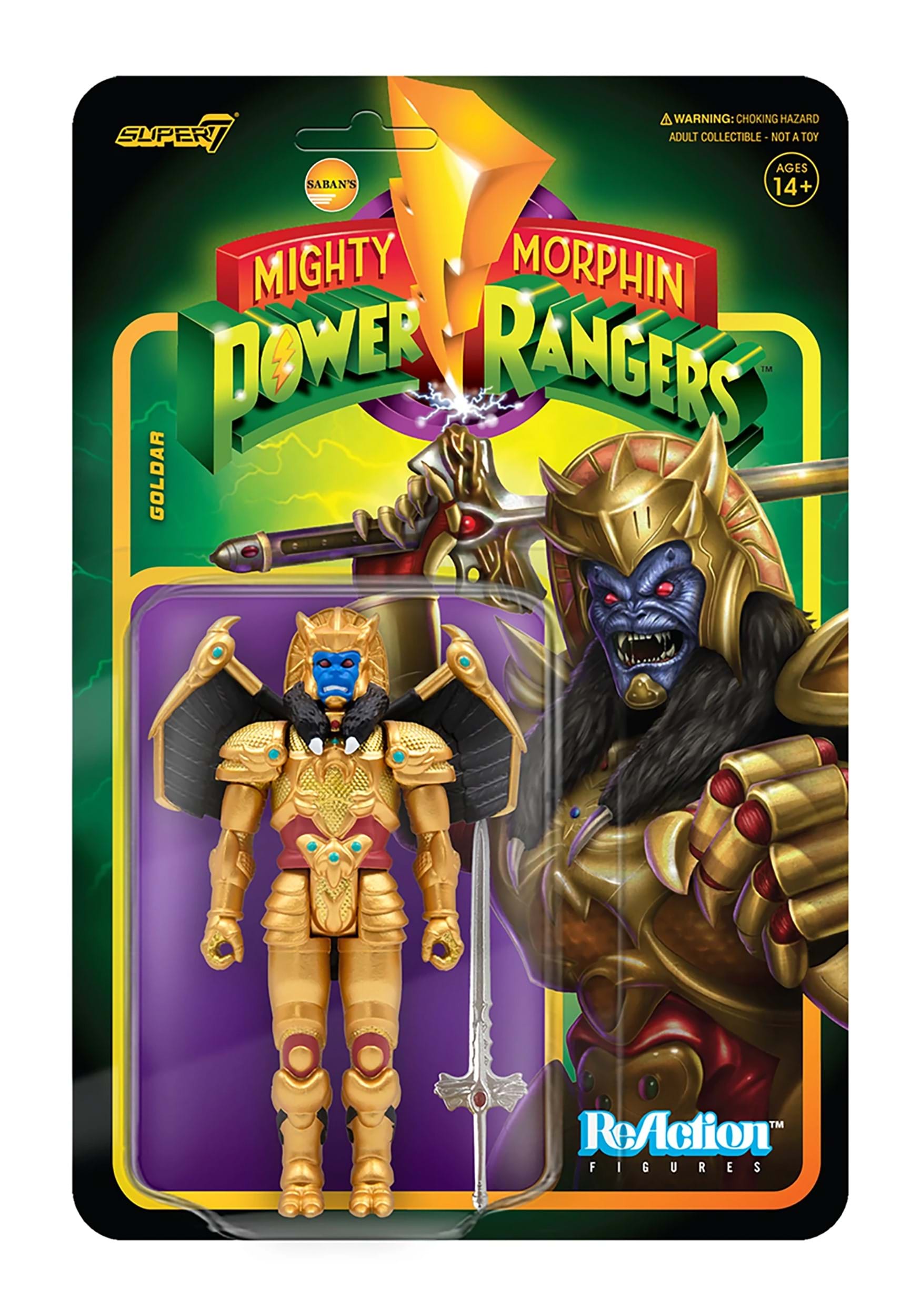 Mighty Morphin Power Rangers ReAction Wave 2 Goldar Figure